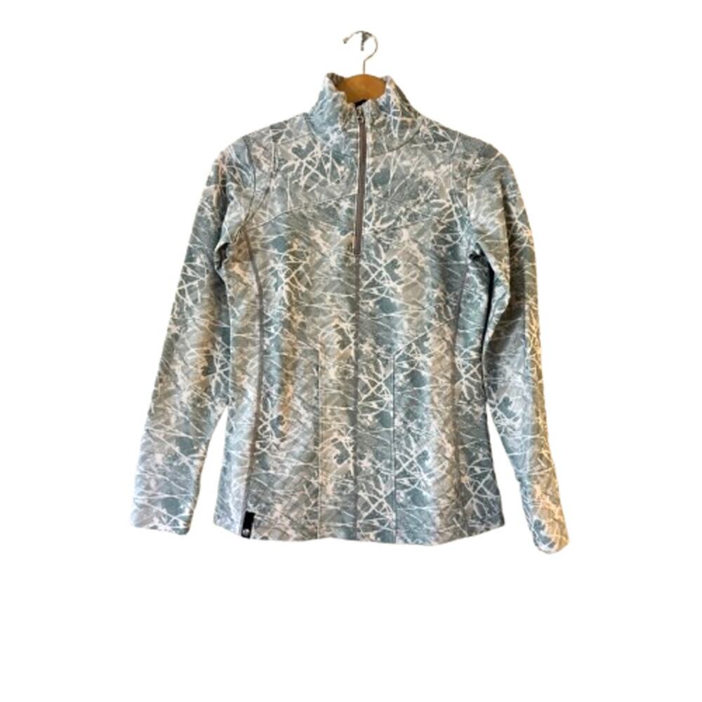 Nils Women's Robin‎ Print 1/4 Zip Top S Long Sleeve Thumbholes Wicking Stretch